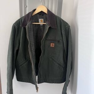 VINTAGE Carhartt Detroit Jacket J97CHT Adult Large Regular Blanket Lined Men's